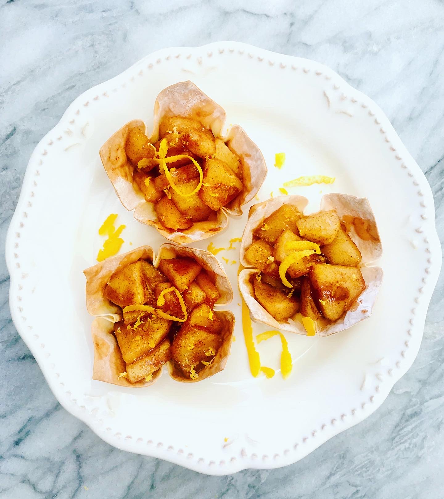 Wonton Apple Pies GOOD EATS FOR KIDNEYS